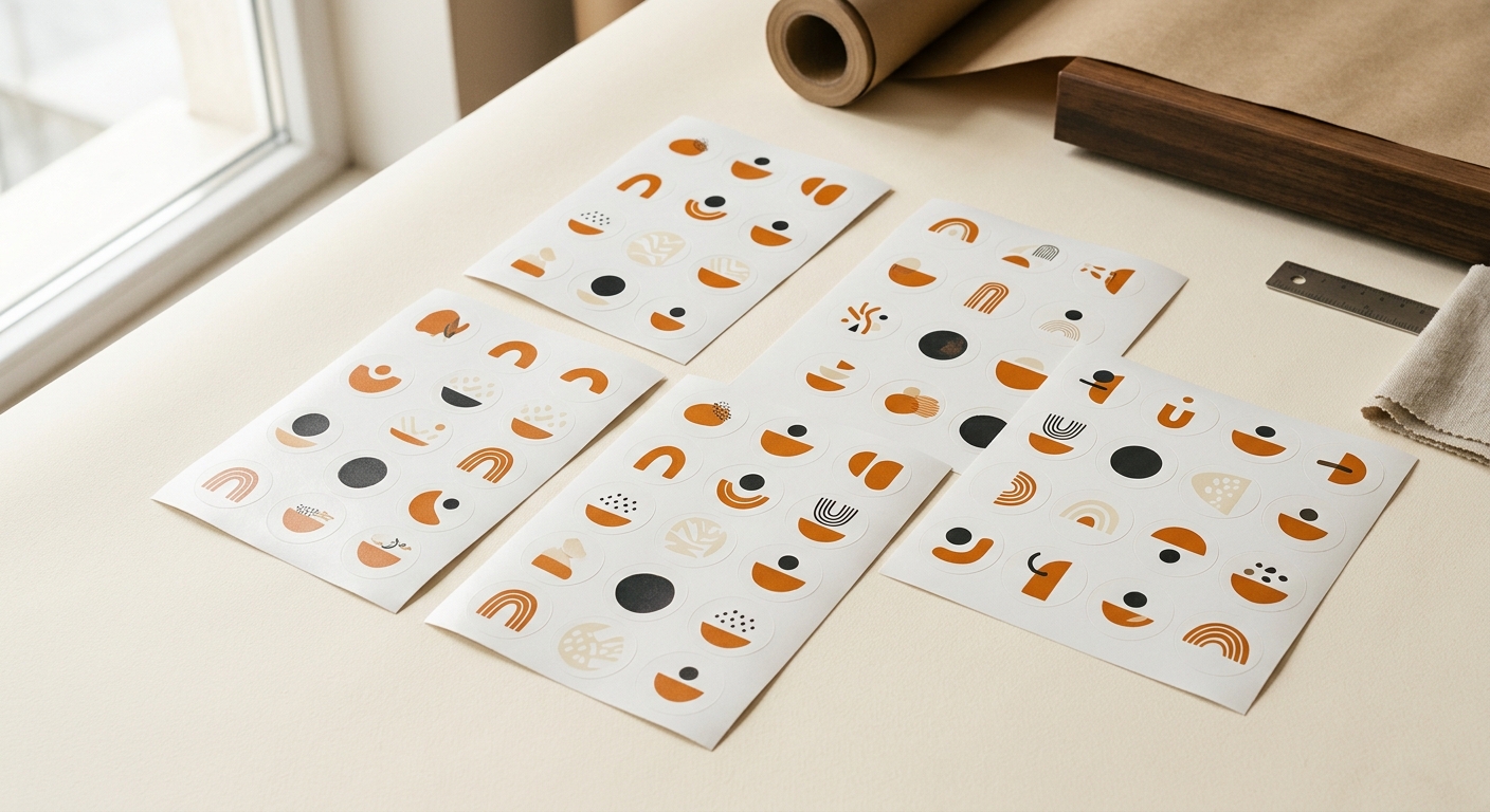 Kuşe Sticker (Kesimli)