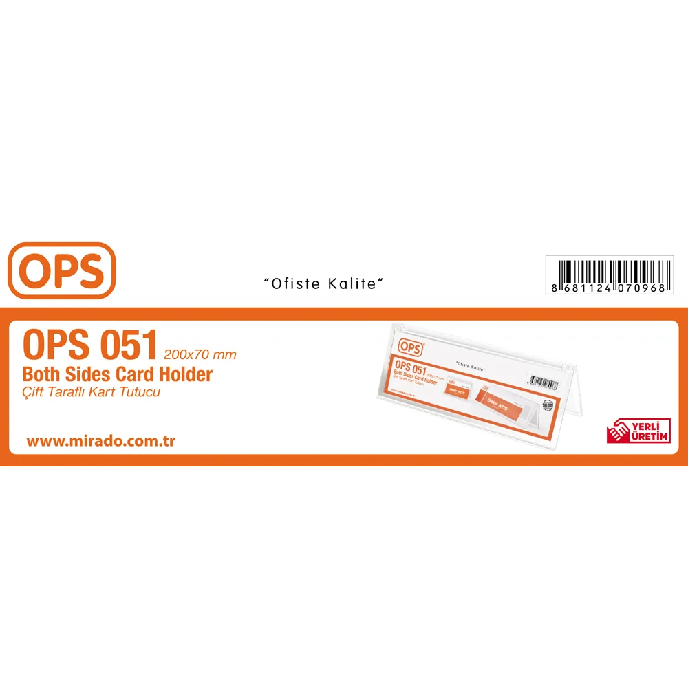 Ops Kart Tutucu Çift Taraflı Yatay DP 051