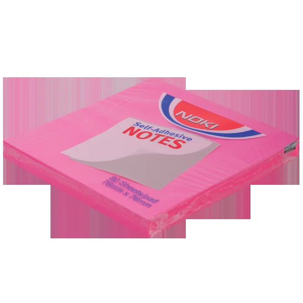 Noki Yapışkanlı Not Kağıdı 80 YP 76x76 Pembe 12165