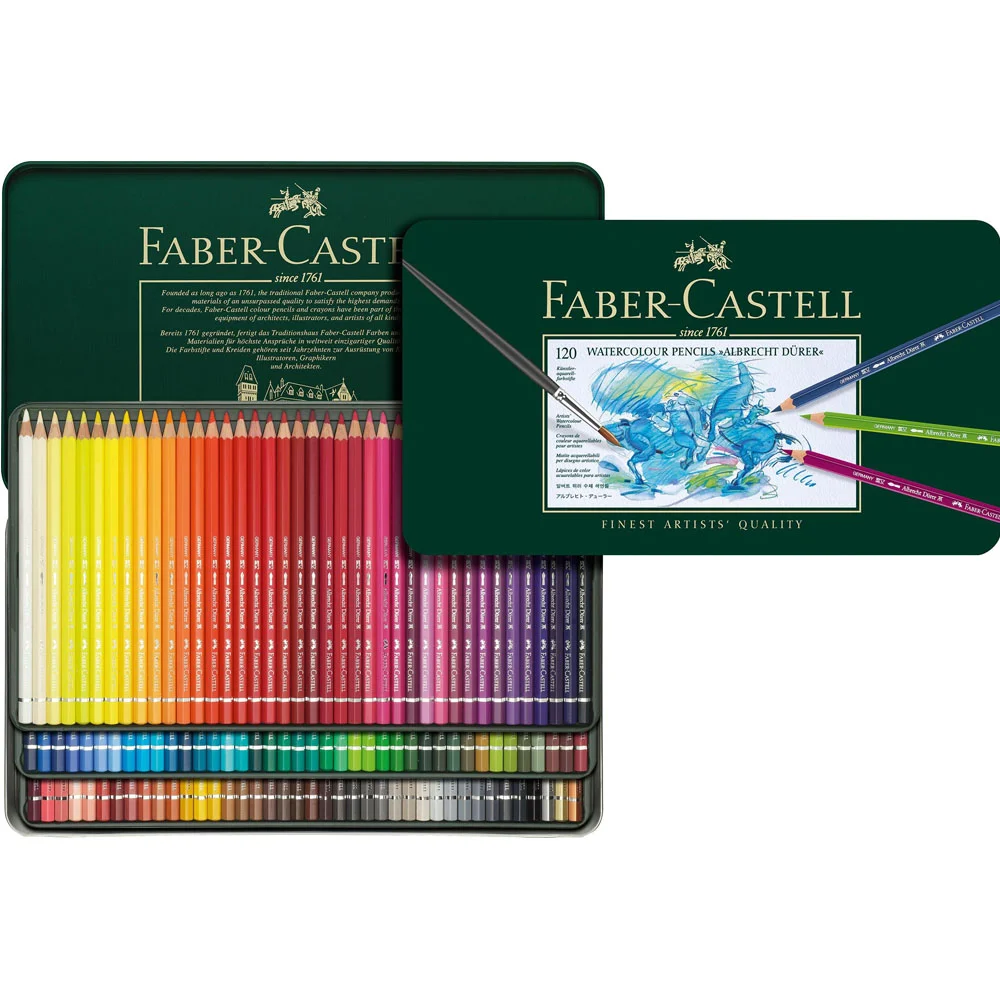 Faber-Castell Sanatsal Kuru Boya Albrecht Dürer Aquarell Boya Kalemi 120 Renk