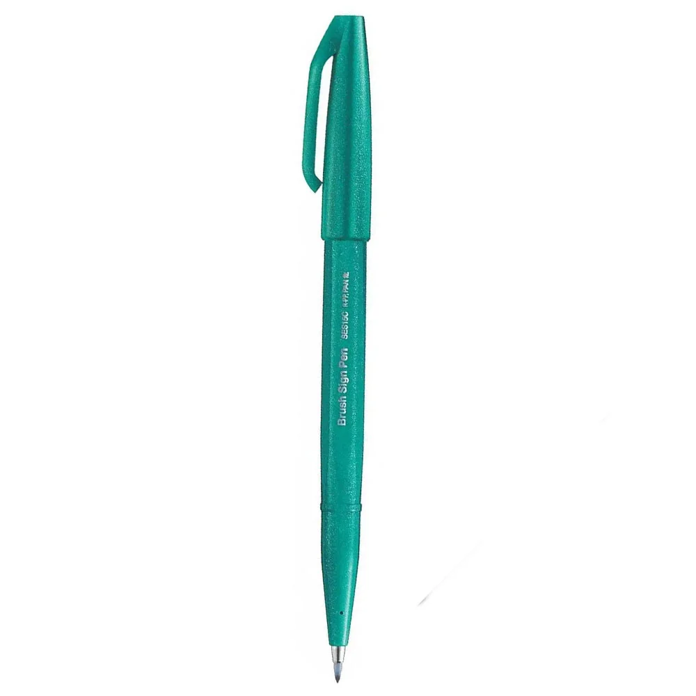 Pentel Brush Sing Fırça Uçlu Kalem Turguoise Green SES15C-D3X