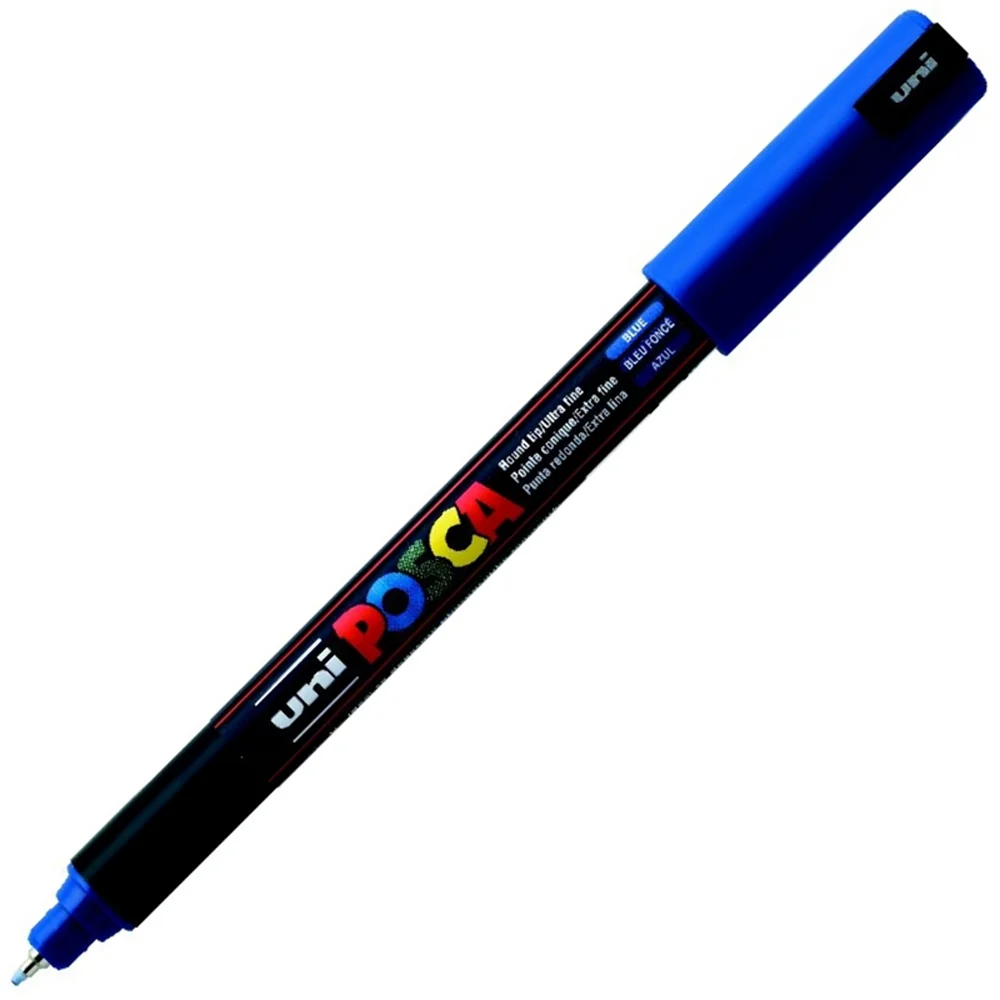 Uni-Ball Posca Markör 0.7 MM Su Bazlı Poster Mavi N PC-1MR