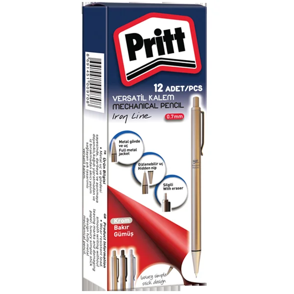 Pritt Versatil Kalem İron Line 0.7 MM Krom 3707