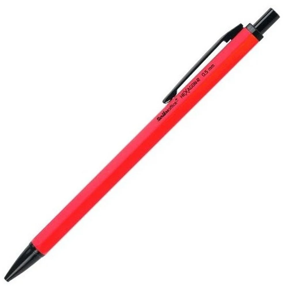 Scrikss Versatil Kalem Hexagon-R 0.7 MM&nbsp;Kırmızı 12 Lİ