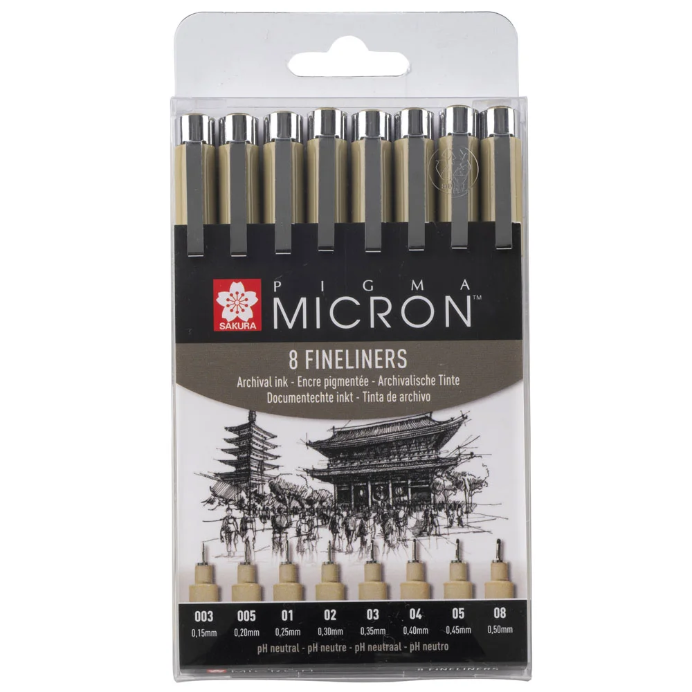 Sakura Pıgma Mıcron 8 Li  Set Bpoxsdk8
