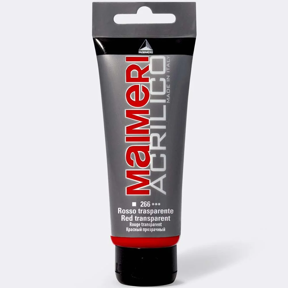 Mai Acrilico 200 ml Transp Red