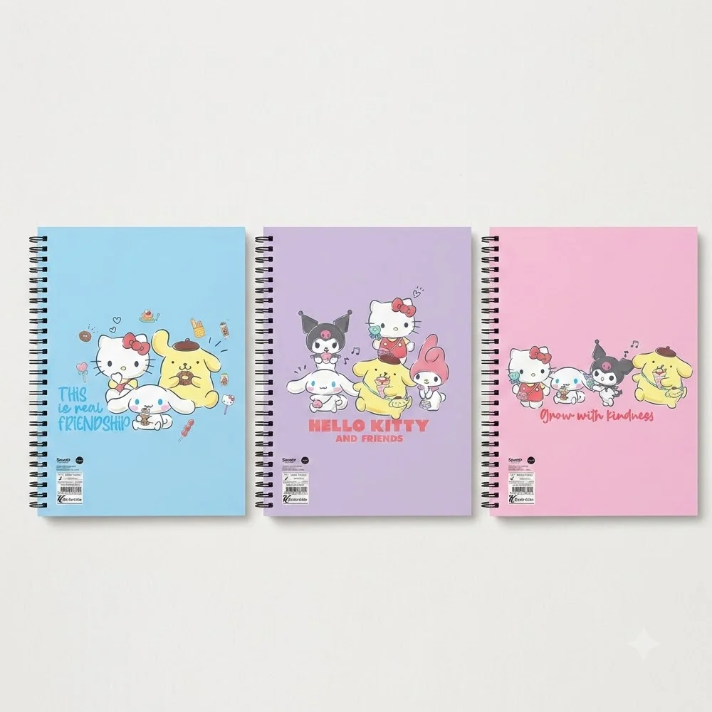 Hello Kitty And Friends Spiralli Resim Defteri 17x25 15 YP 300115-13