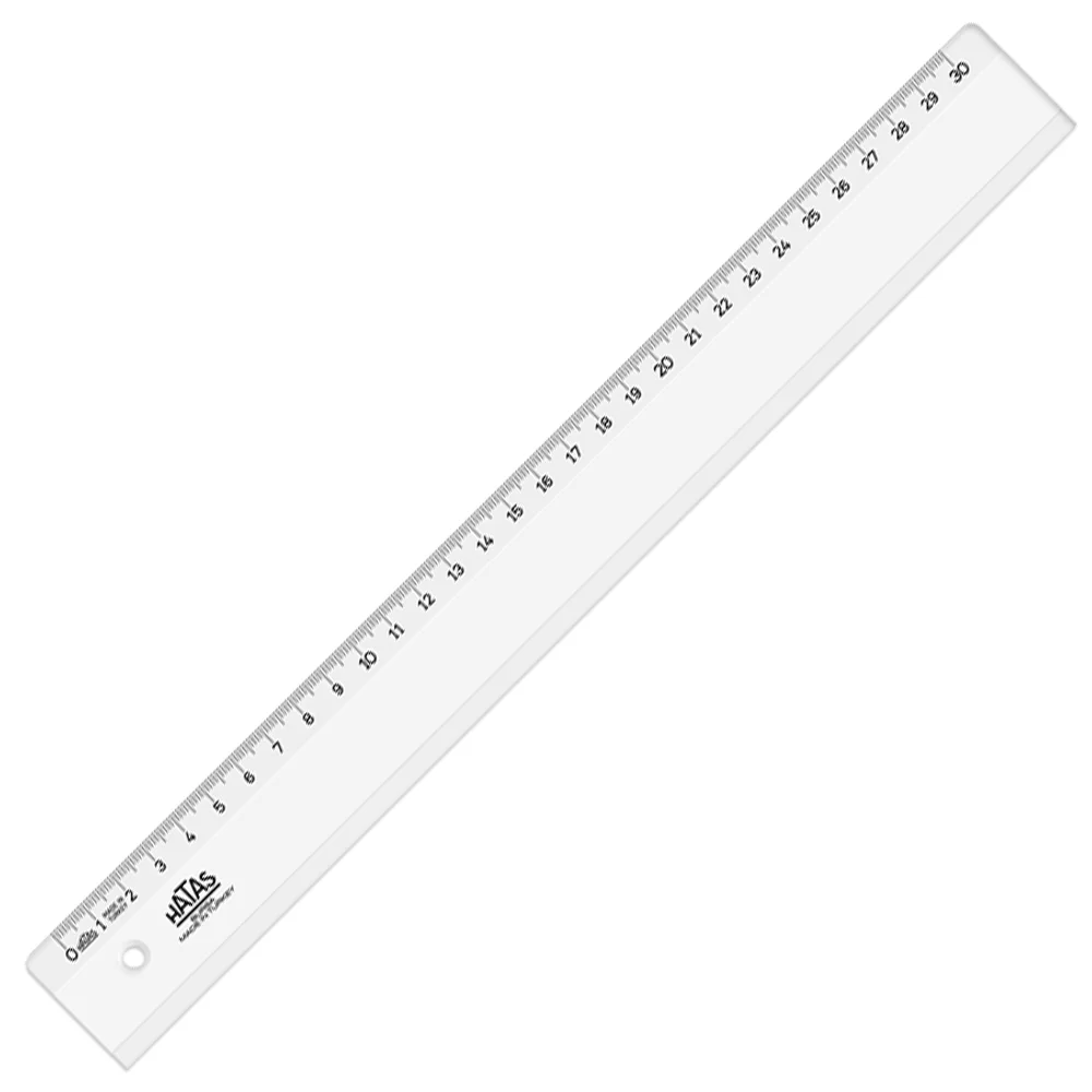 Hatas Standart Cetvel Plastik Geniş 30 CM 0160