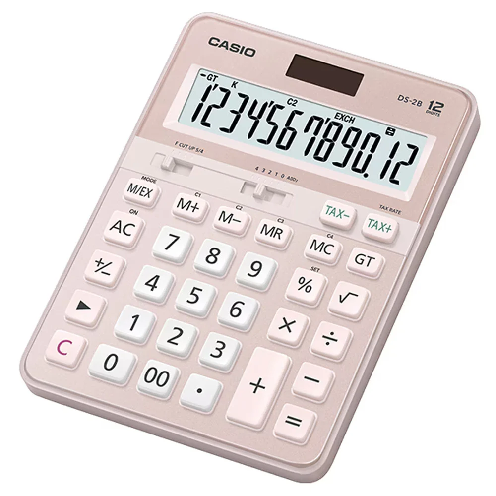 Casio Ds-2b-pk Pembe Profesyonel 12 Hane Masaüstü