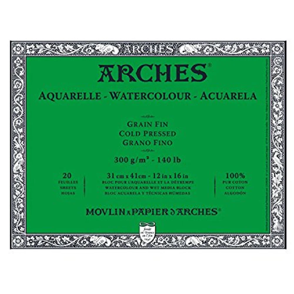 Arches Orta Dokulu Suluboya Bloğu 300g 31 X 41 20s