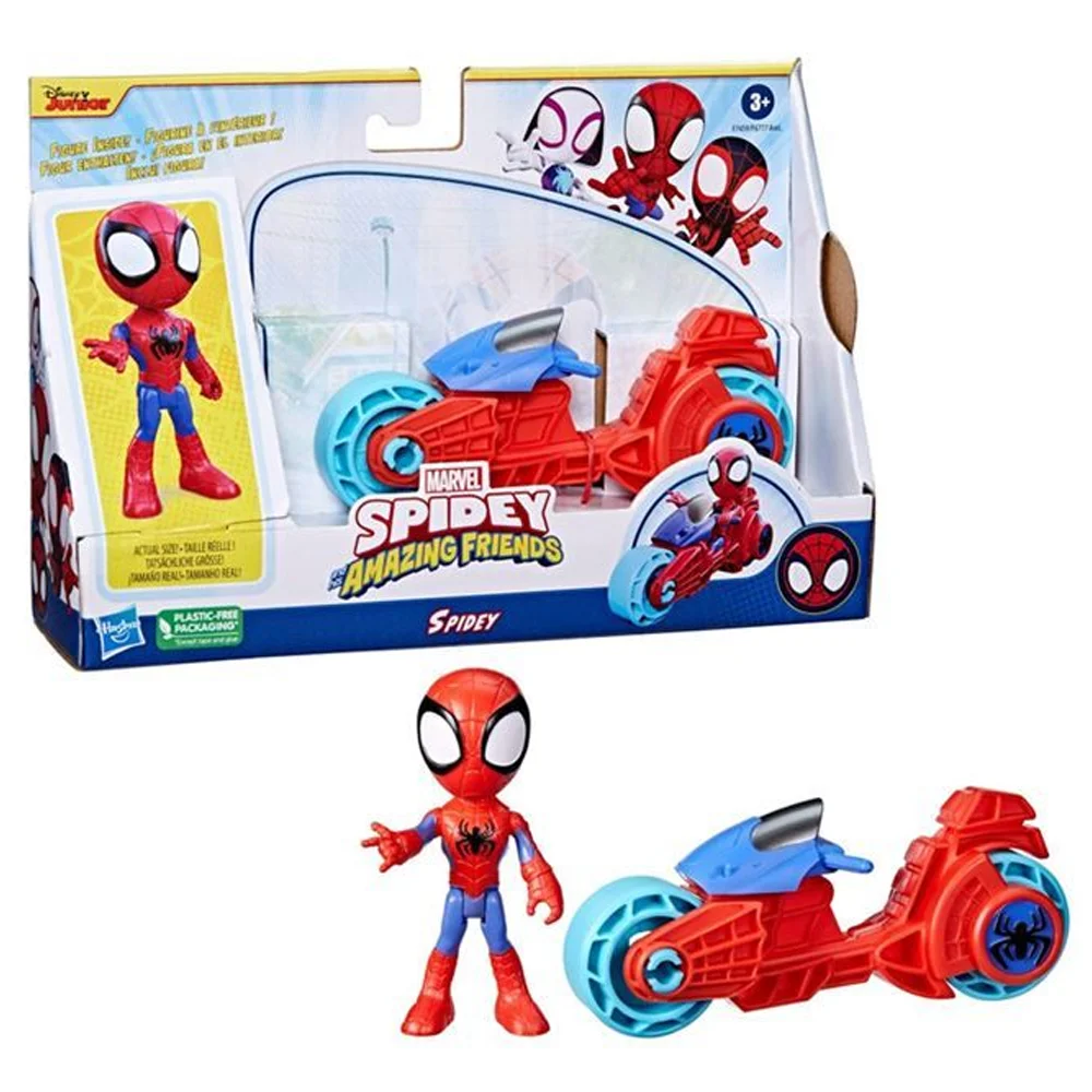 Spider And Hıs Amazing Friends Motorsiklet Ve Figür Spidey F6777-F7459