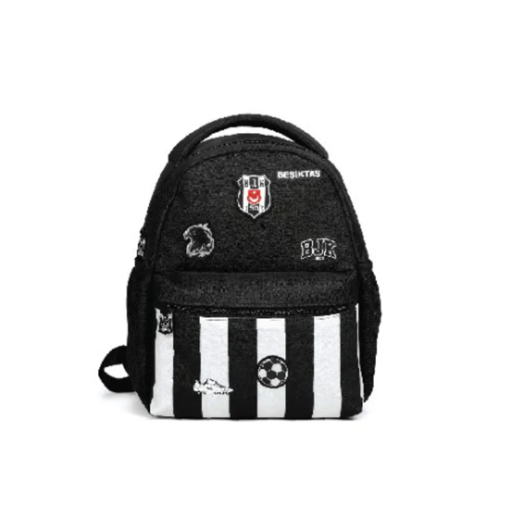 Beşiktaş Anaokulu Çantası Dokuma Etiket Ve Baskı Detaylı 26376