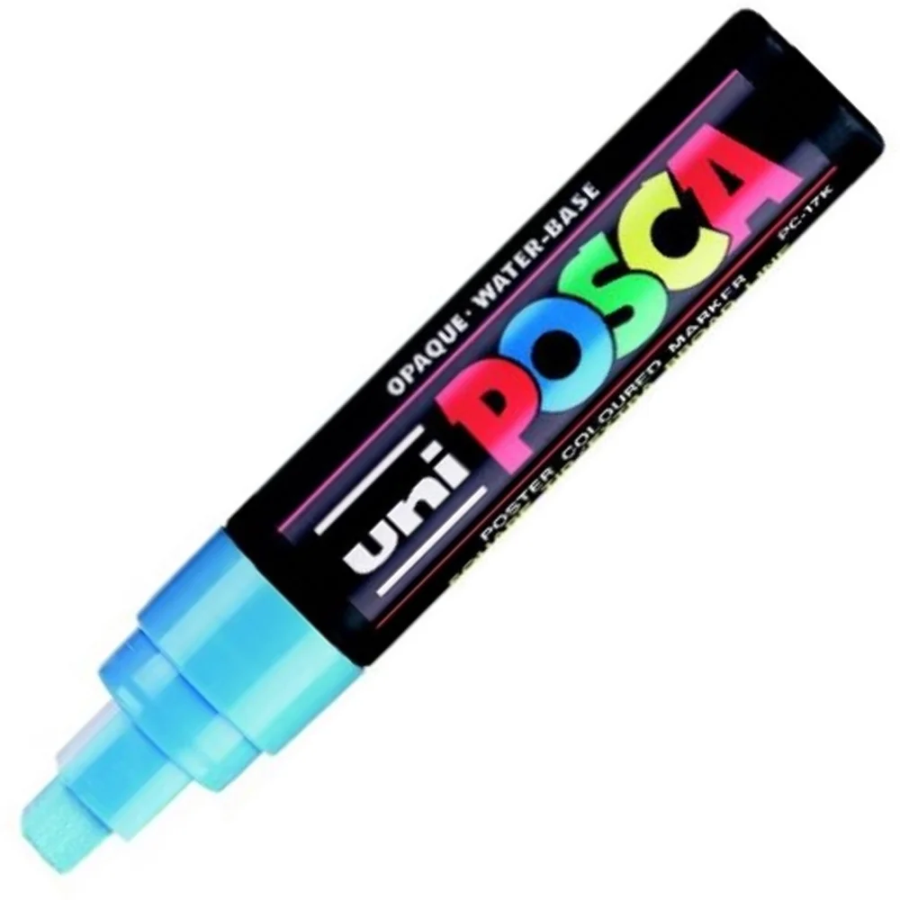 Uni-Ball Poster Markörü Posca 15.0 Su Bazlı A.Mavi Pc-17K