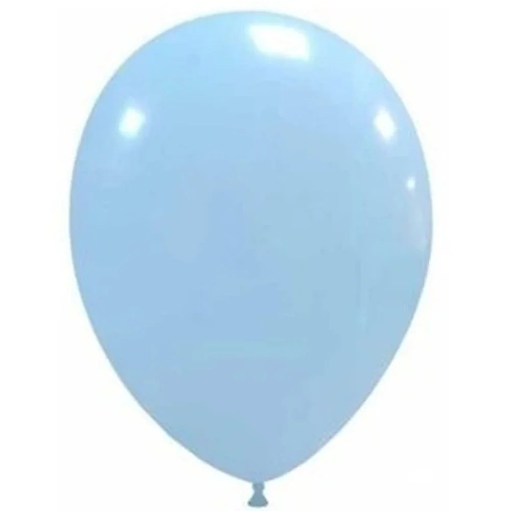 Balonevi Balon 12" Baskı Makaron Mavi 100 Lü