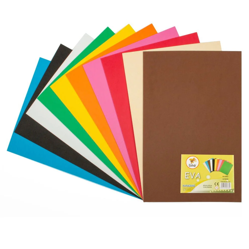 Lino Eva 50x70 Cm.10 Renk 2mm. 10lu Paket