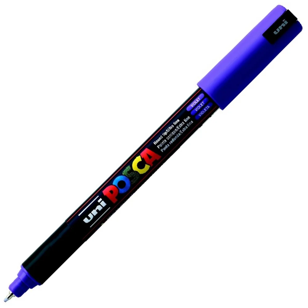 Uni-Ball Posca Markör 0.7 MM Su Bazlı Poster Mor PC-1MR
