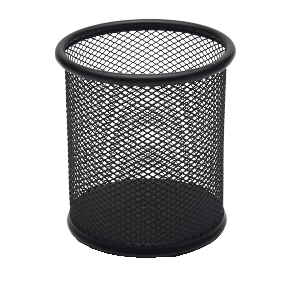 Mas Kalemlik Metal Perforeli Silindir Siyah 500