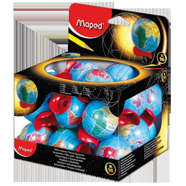 Maped Öğrenci Kalemtıraşı Globe Metal Küre Hazneli 16 LI 51111