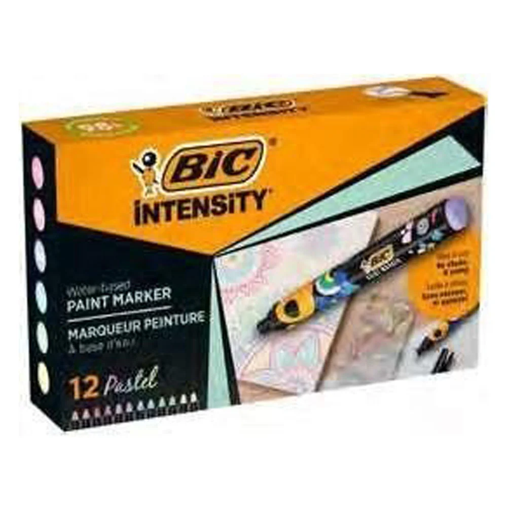 Bic Intensity Paint Marker 12 Li Karışık Pastel