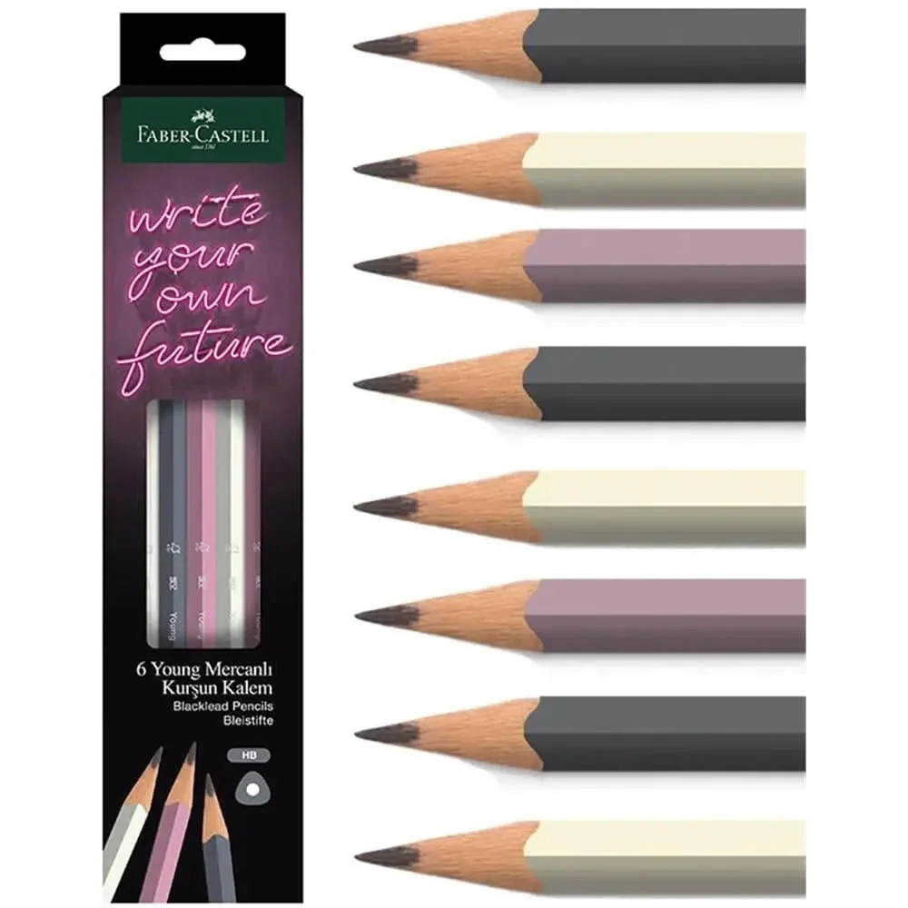 Faber-Castell Kurşun Kalem Young Mercanlı Hb Üçgen 6Lı