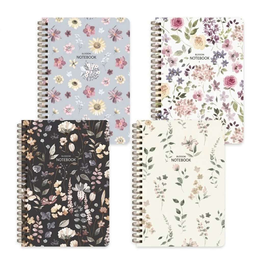 Keskin Color Defter Spiralli Sert Kapak Çiçek A5 96 Yaprak Çizgili 418943-99