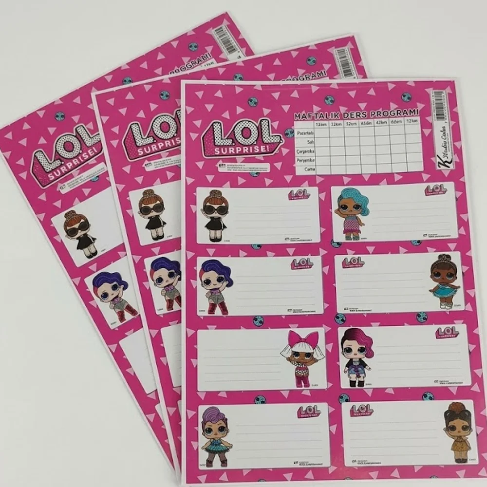 L.o.l. Tweens Ders Programlı 3lü Etiket