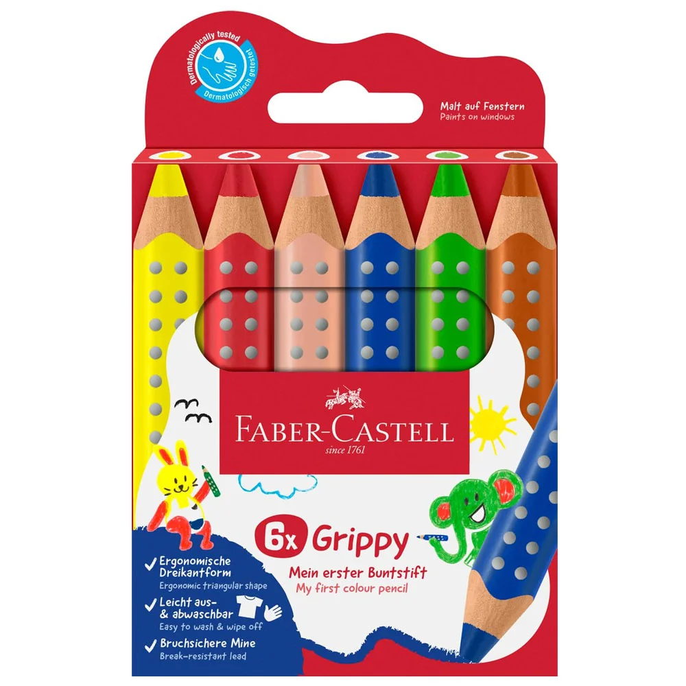 Faber-Castell Kuru Boya Kalemi Grippy 6X 5171110630000
