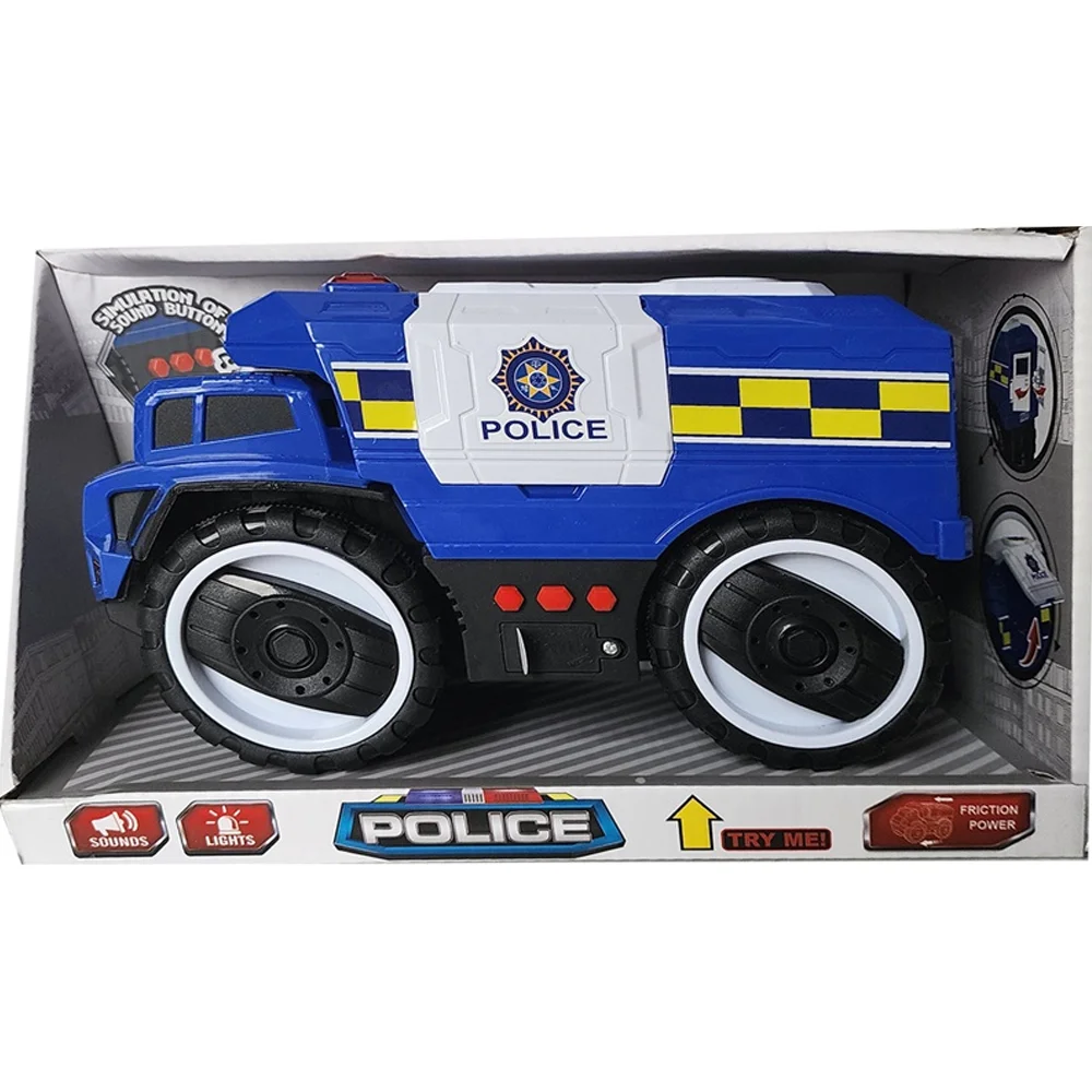 Ctoy Oyuncak&nbsp;Işıklı Ve Sesli Polis Kamyonu