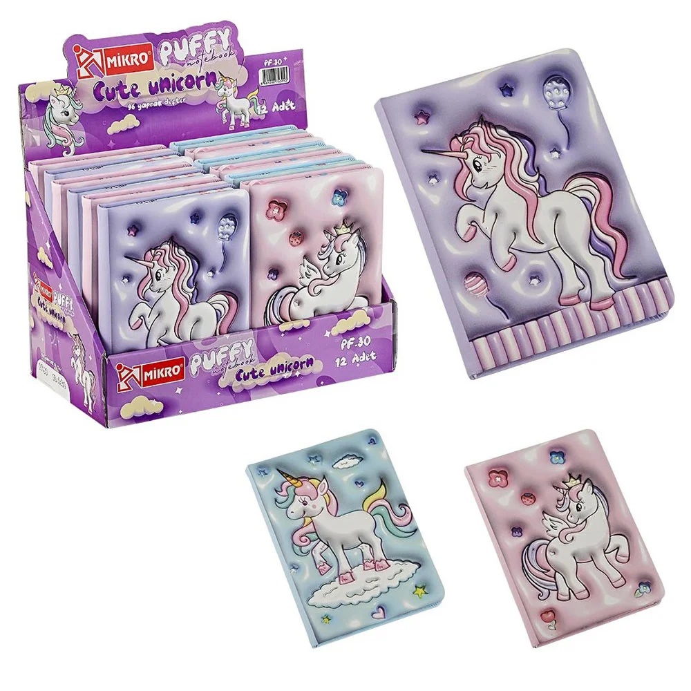 Mikro Not Defteri Puffy Unicorn PF-30