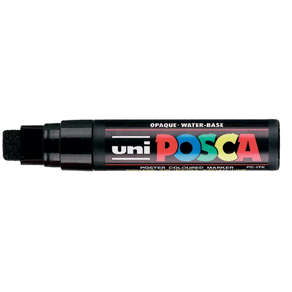 Uni-Ball Posca Markör Boyama Su Bazlı Poster 15.0 MM Siyah PC-17K
