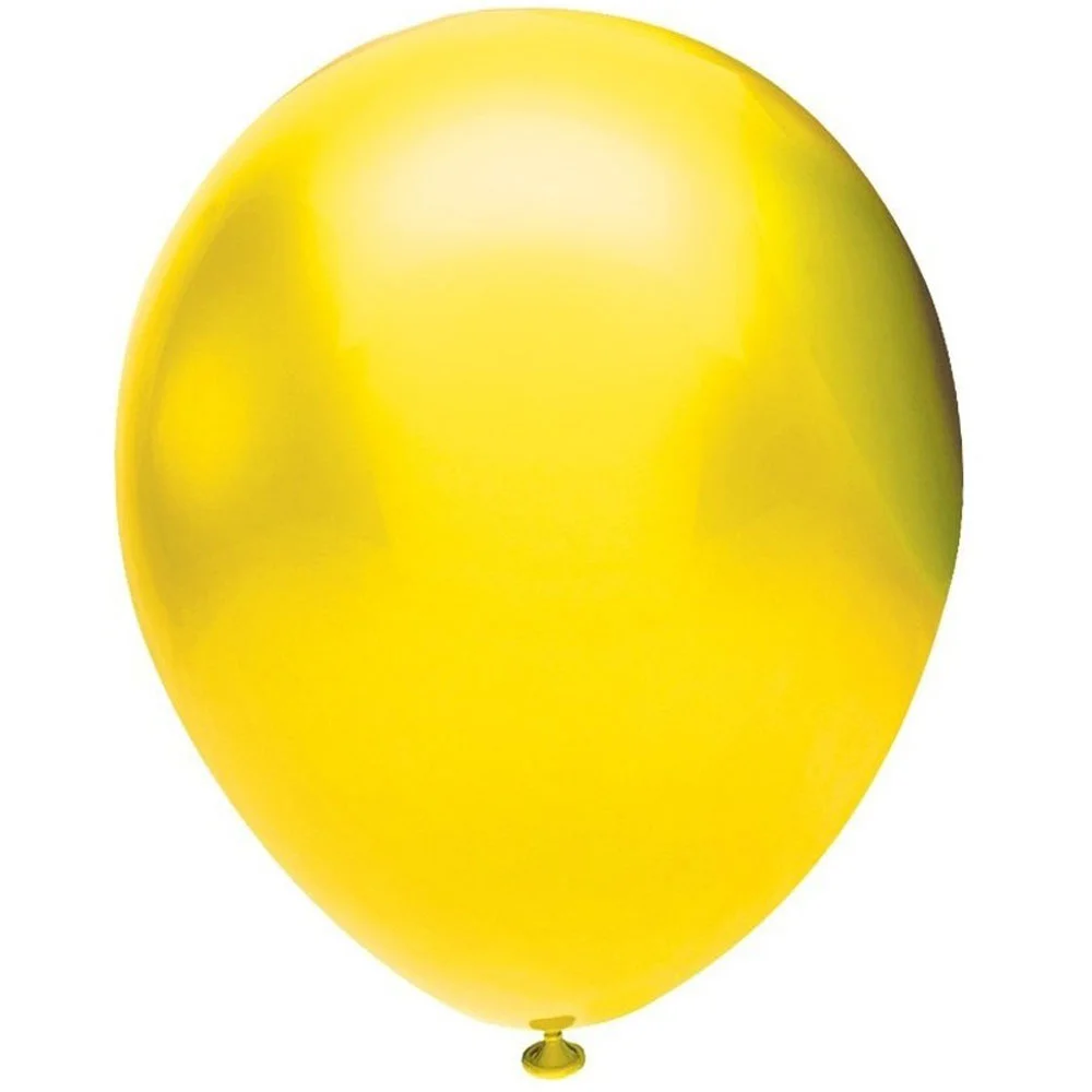 Balonevi Balon 12" Metalik Sarı 12 Li
