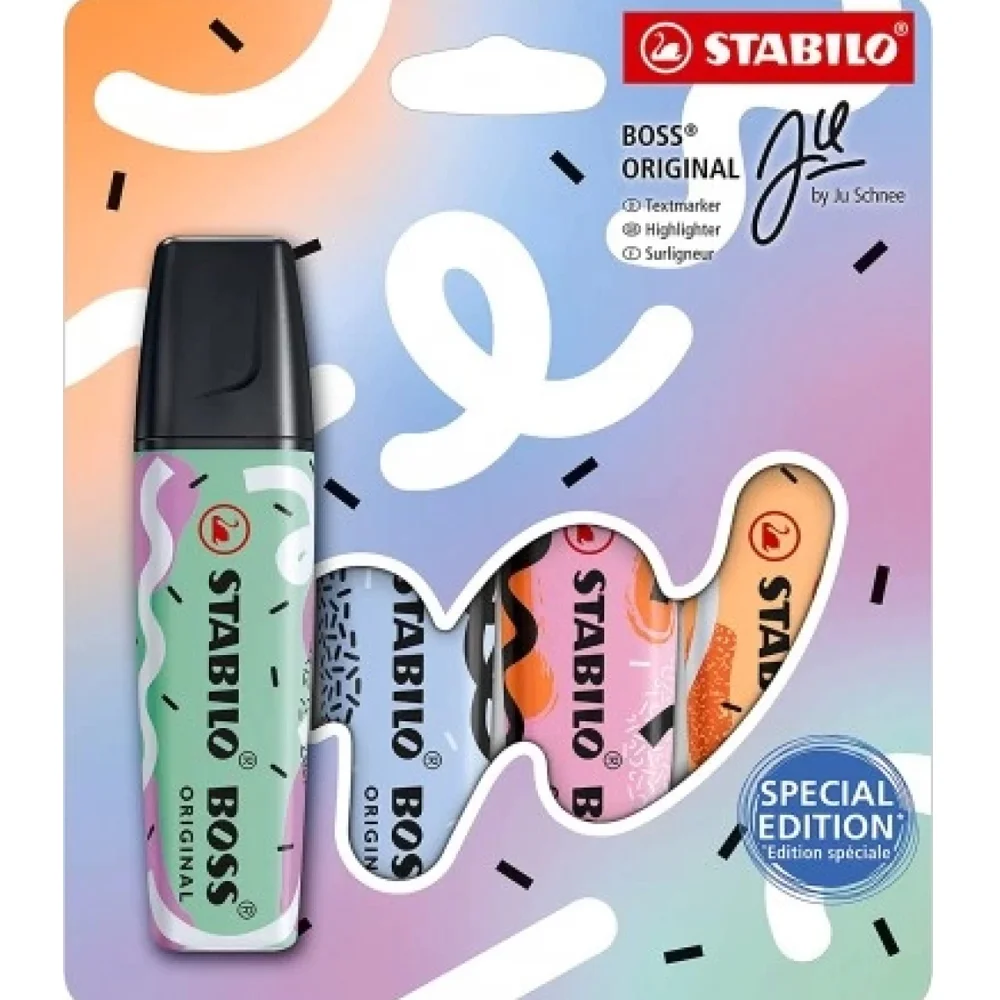 Stabilo Fosforlu Kalem Boss Original Pastel-By Ju Schnee 4 Lü 70/4-1-101-10