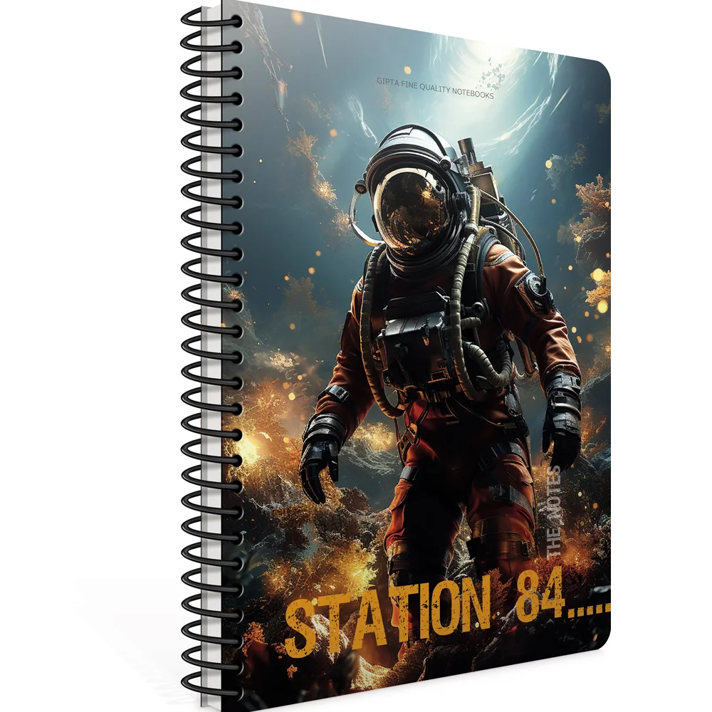 Gıpta Station Spiralli Karton Kapak Defter A4 80 YP Kareli