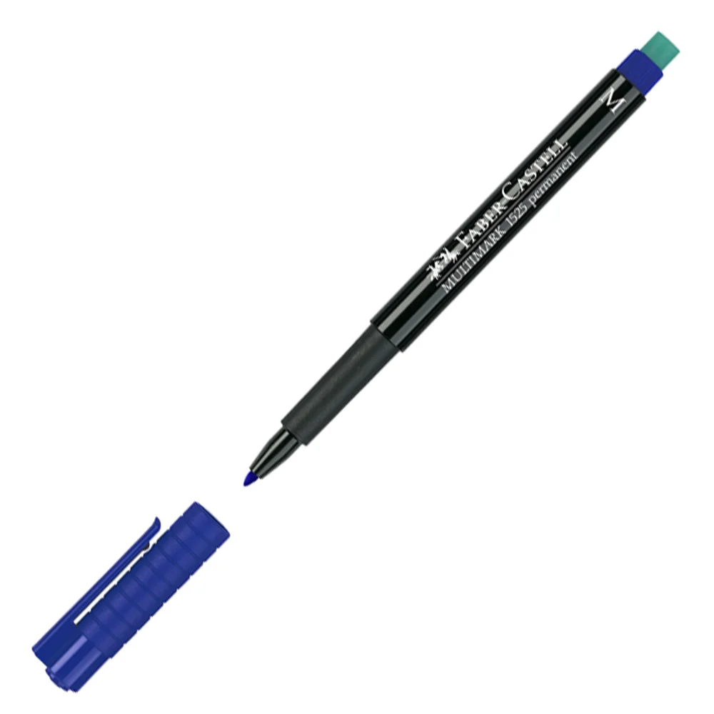 Faber-Castell Asetat Kalemi Permanent M Seri Mavi 15 25 51