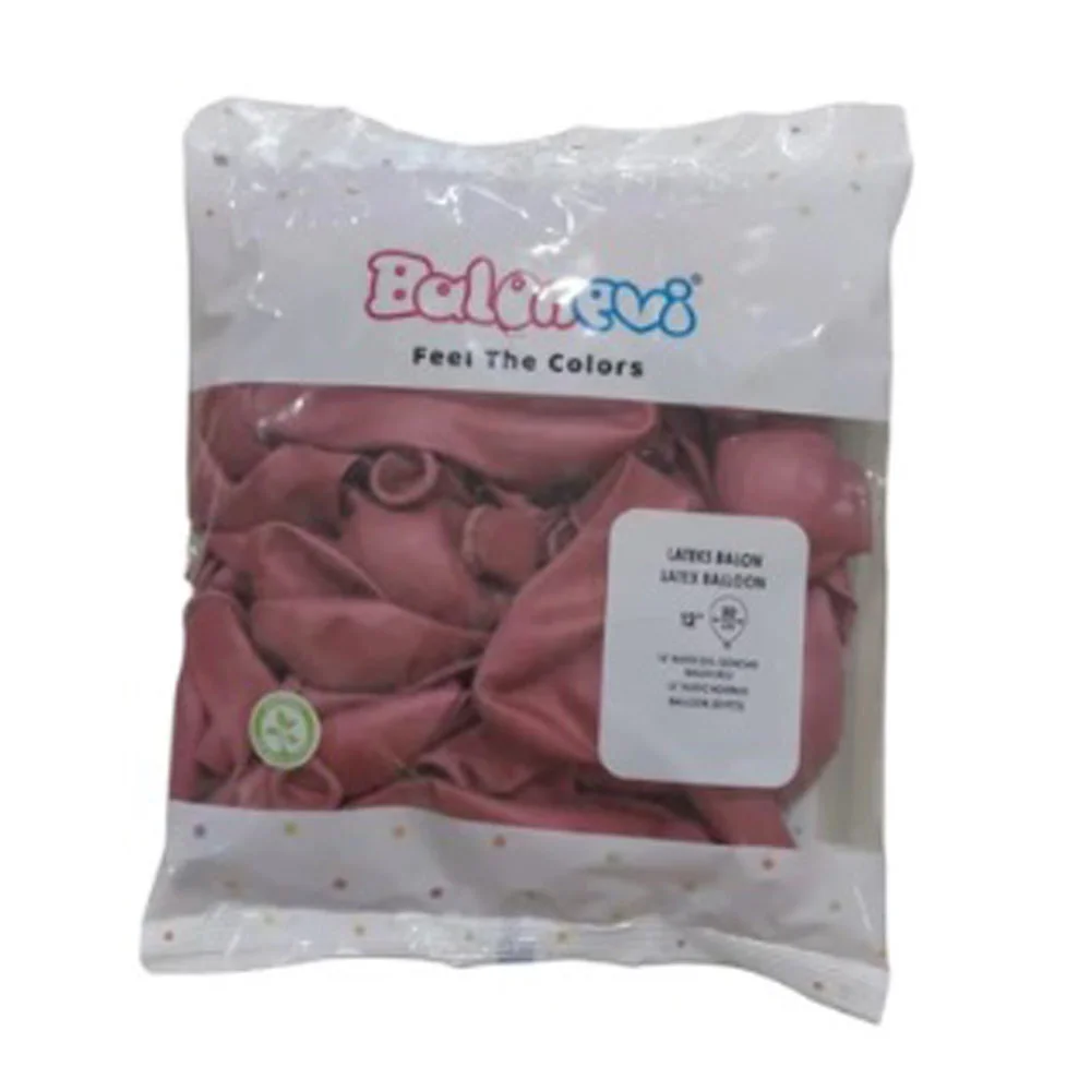 Balonevi Balon 12" Gül Goncası 50 Li