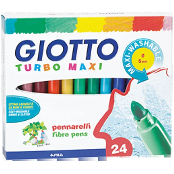 Giotto Keçeli Kalem Turbo Maxi 24 Renk 455000