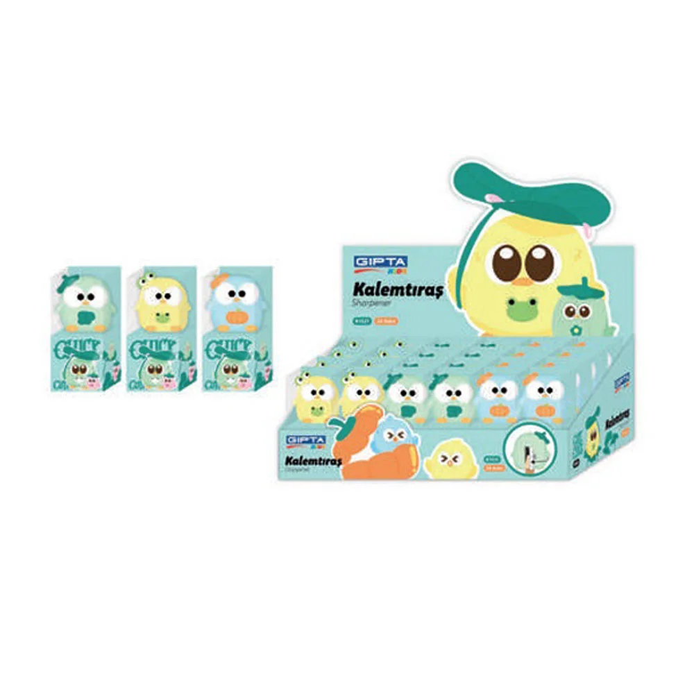 Gıpta Kalemtıraş Cute Chick 3D 24 Lü K1521