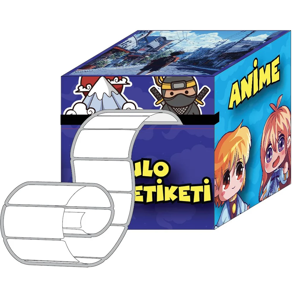 Lilamor Rulo Okul Etiketi 5x5 24 Lü