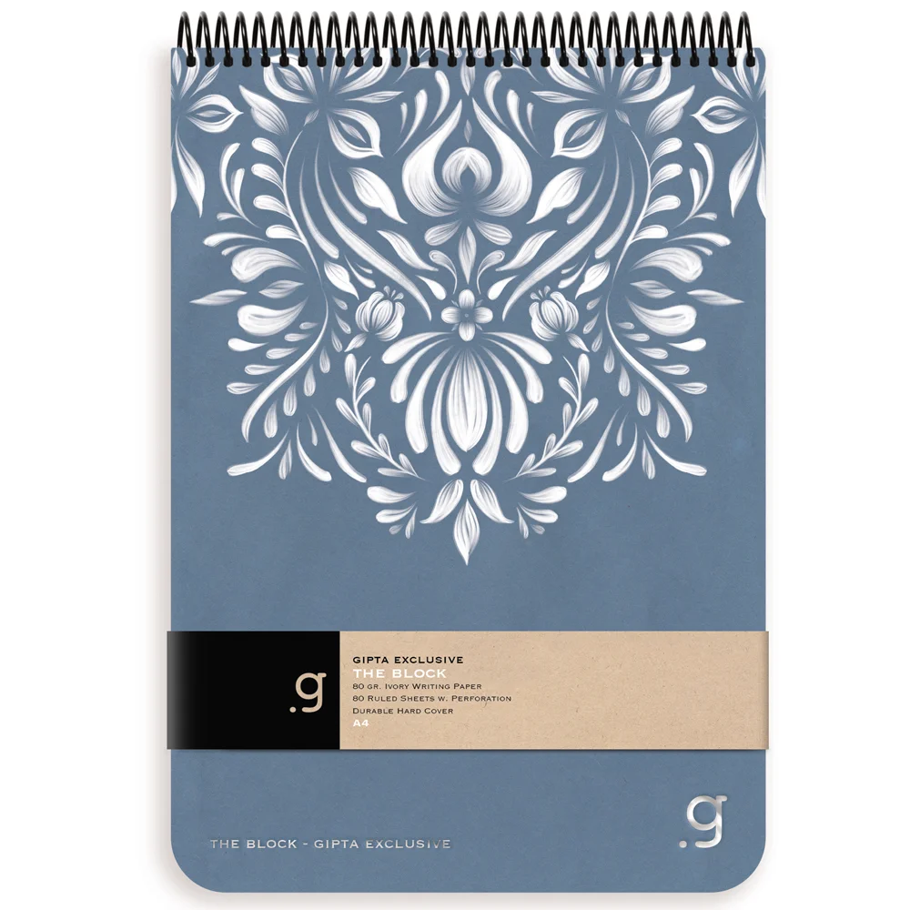 Gıpta Bloknot Thebook Blocks Spiralli Sert Kapak 17x24 100 YP Çizgisiz 5526