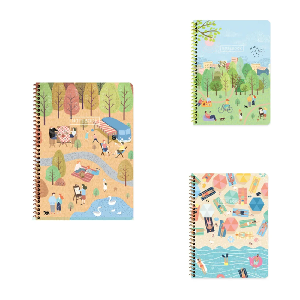 Keskin Color Defter Karton Kapak Spiralli Mevsimler 16,5x22,5 80 Yp