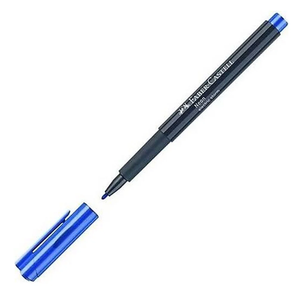 Faber-Castell Neon Marker Kalem Mavi 160851