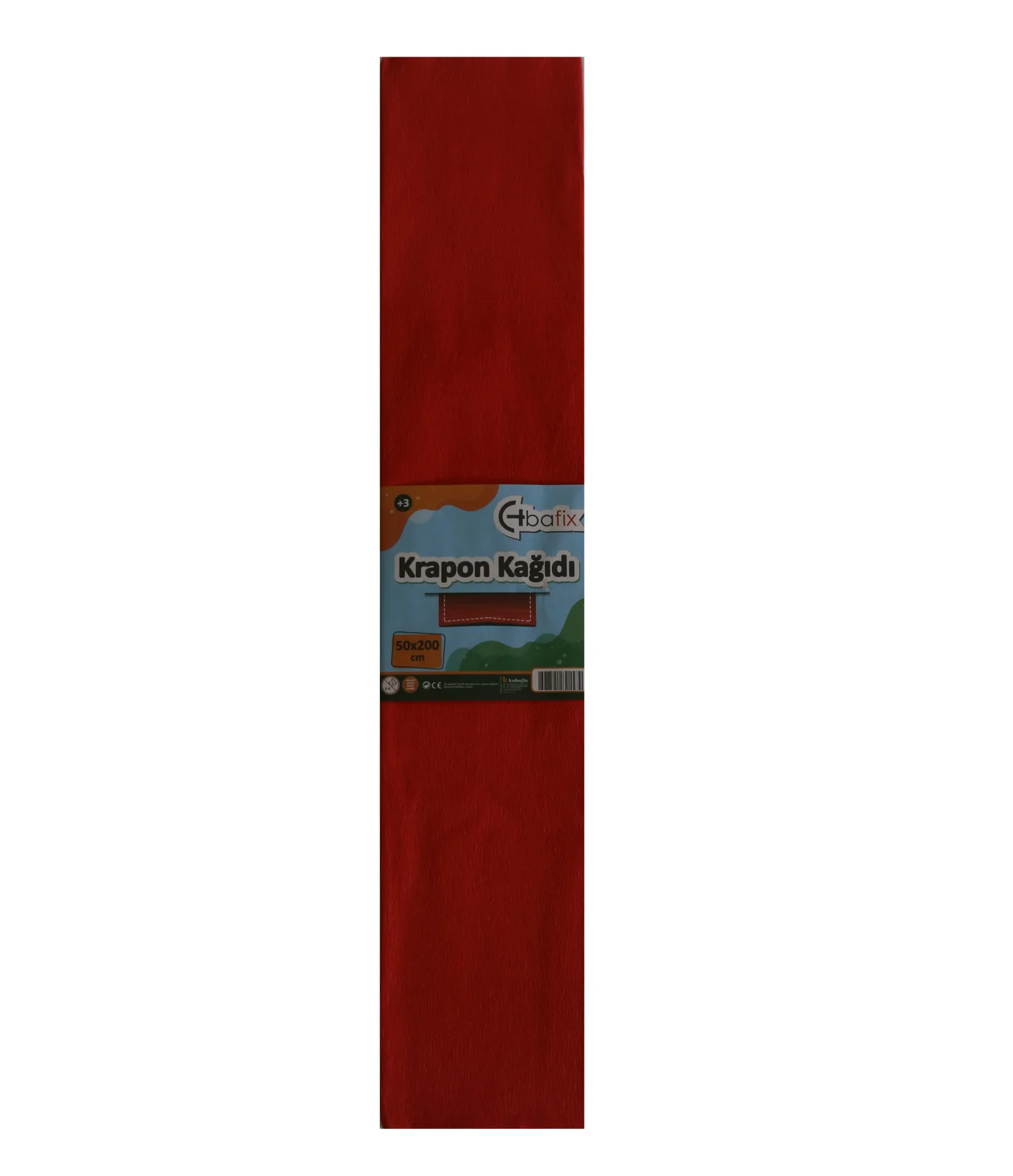 Bafix Krepon Kağıdı 10 LU 50x200 CM Kırmızı