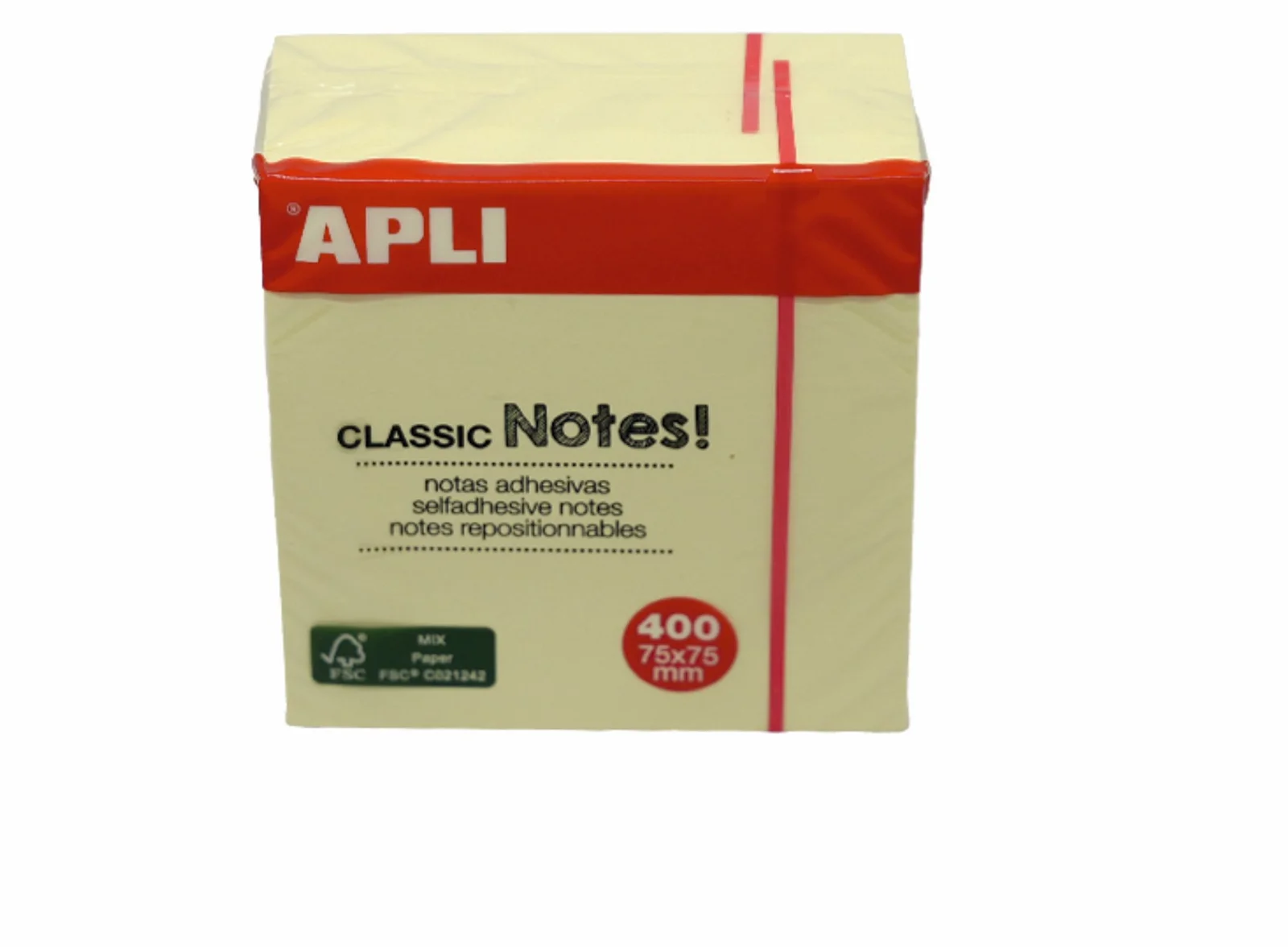 Aplı Yapışkanlı Not Kağıdı Classic 400 YP 75x75 Küp 11597