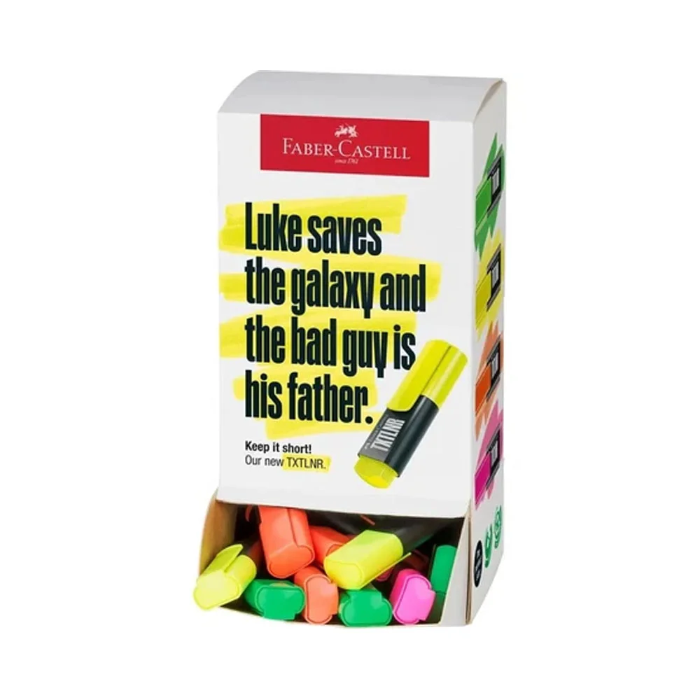 Faber-Castell Fosforlu Kalem Mini Textliner Karton Stant Neon 60 Lı