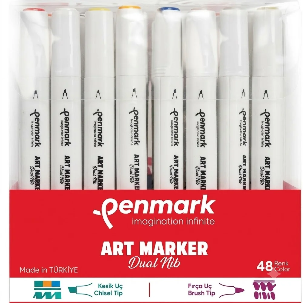 Penmark Markers Art Brush Kalem 48 Li Set