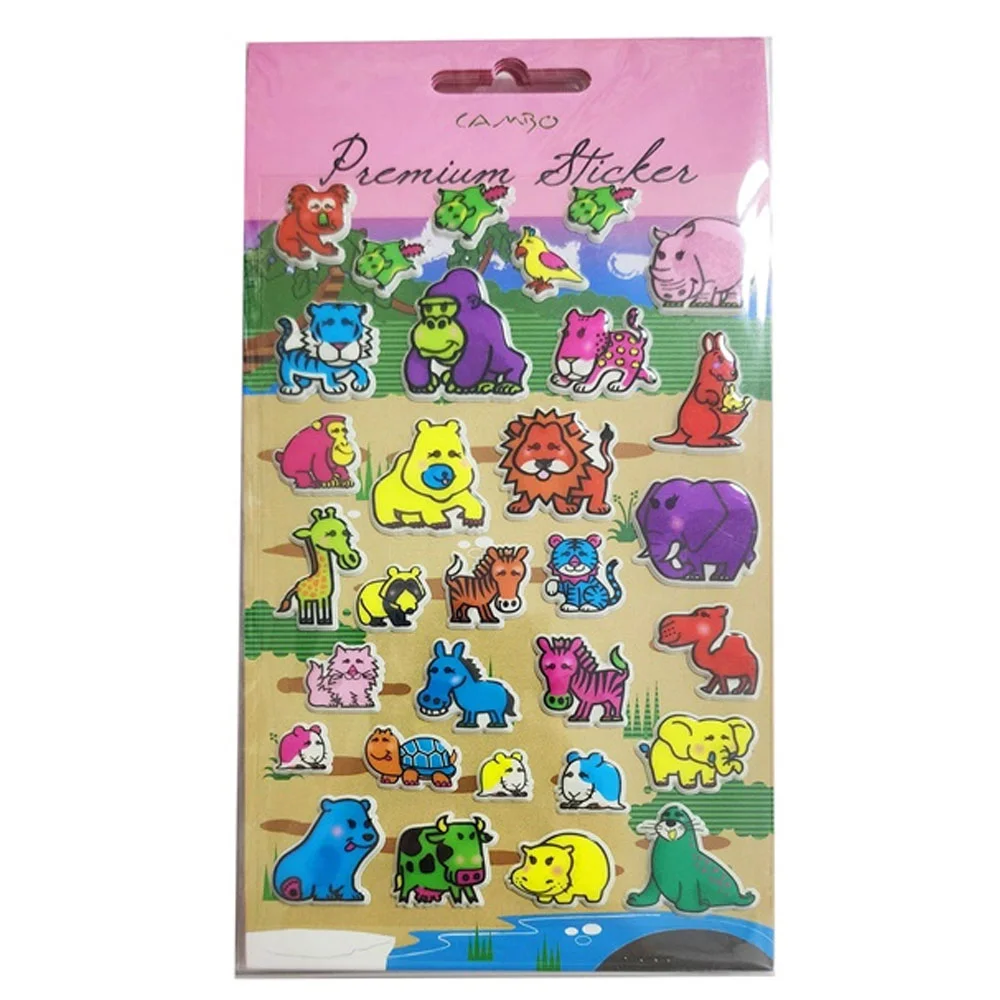 Bu-Bu Puf Orman Hayvanları Sticker