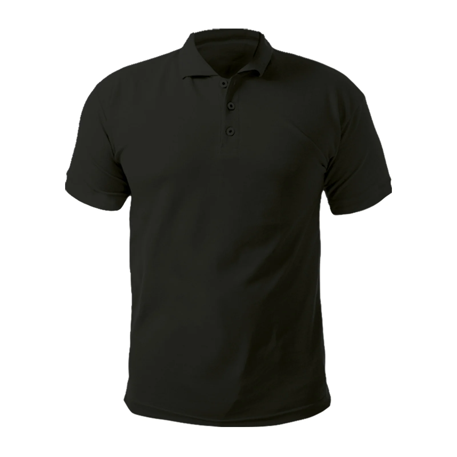 AÇELYA SİYAH POLO YAKA TİŞÖRT