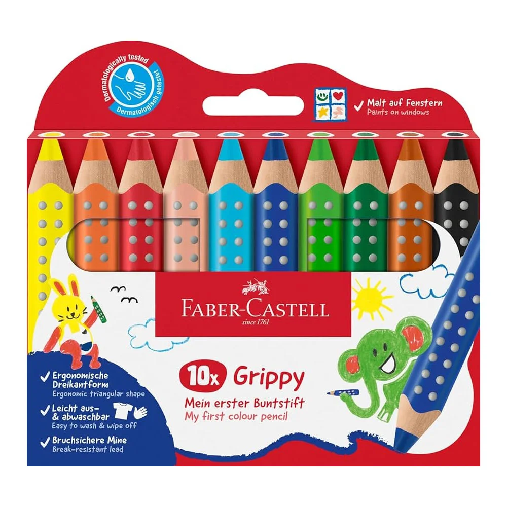 Faber-Castell Kuru Boya Kalemi Grippy 10X 5171110625000