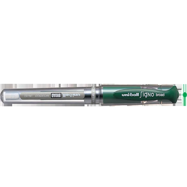 Uni-Ball Roller Kalem Signo Broad Jel Bilye Uç İmza Kalemi 1.0 MM Yeşil UM-153