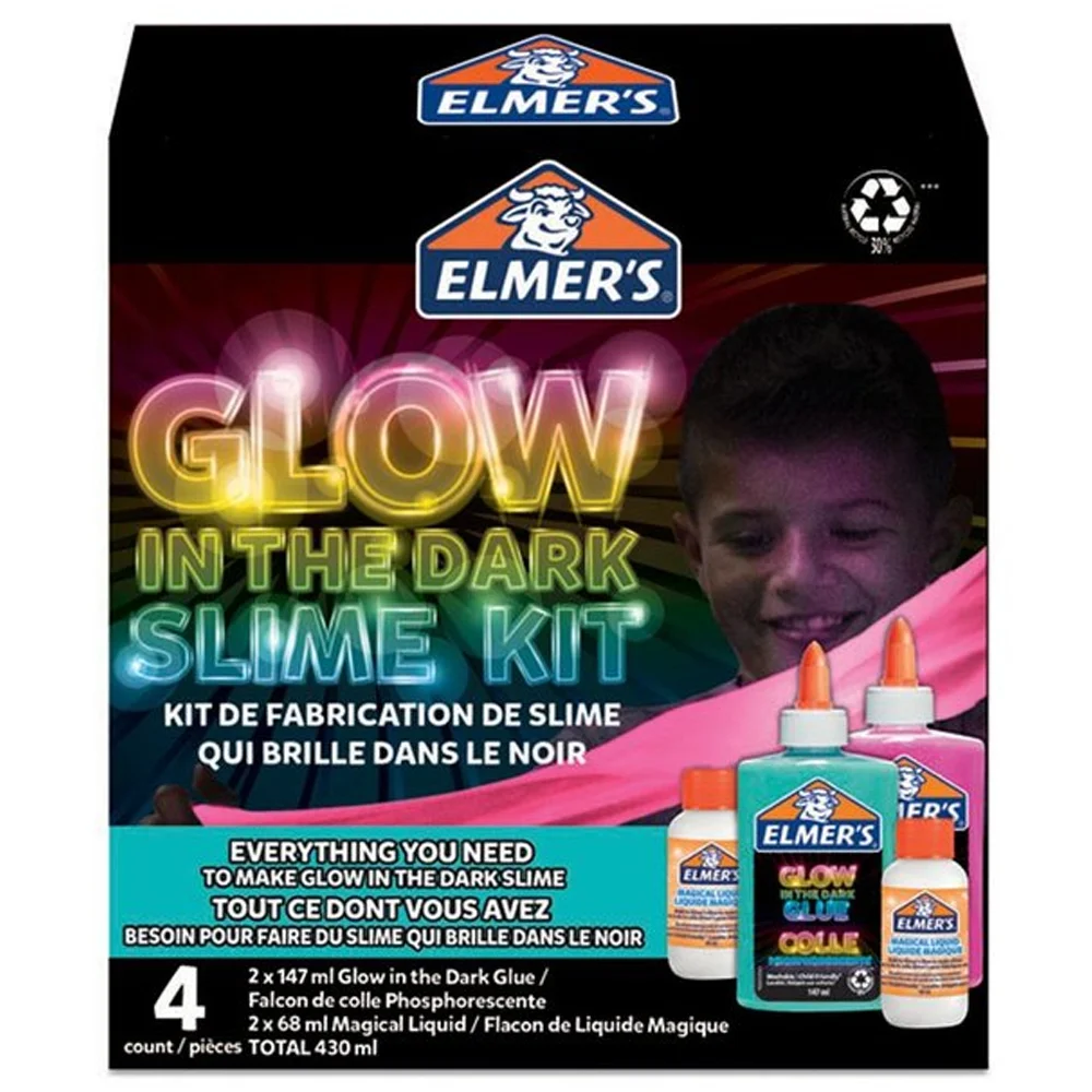 Elmers Karanlıkta Parlayan Yapıştırıcı Slime Set 2162080
